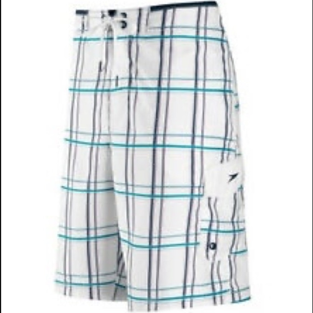 NEW Mens Speedo Classic Plaid E-Board Shorts